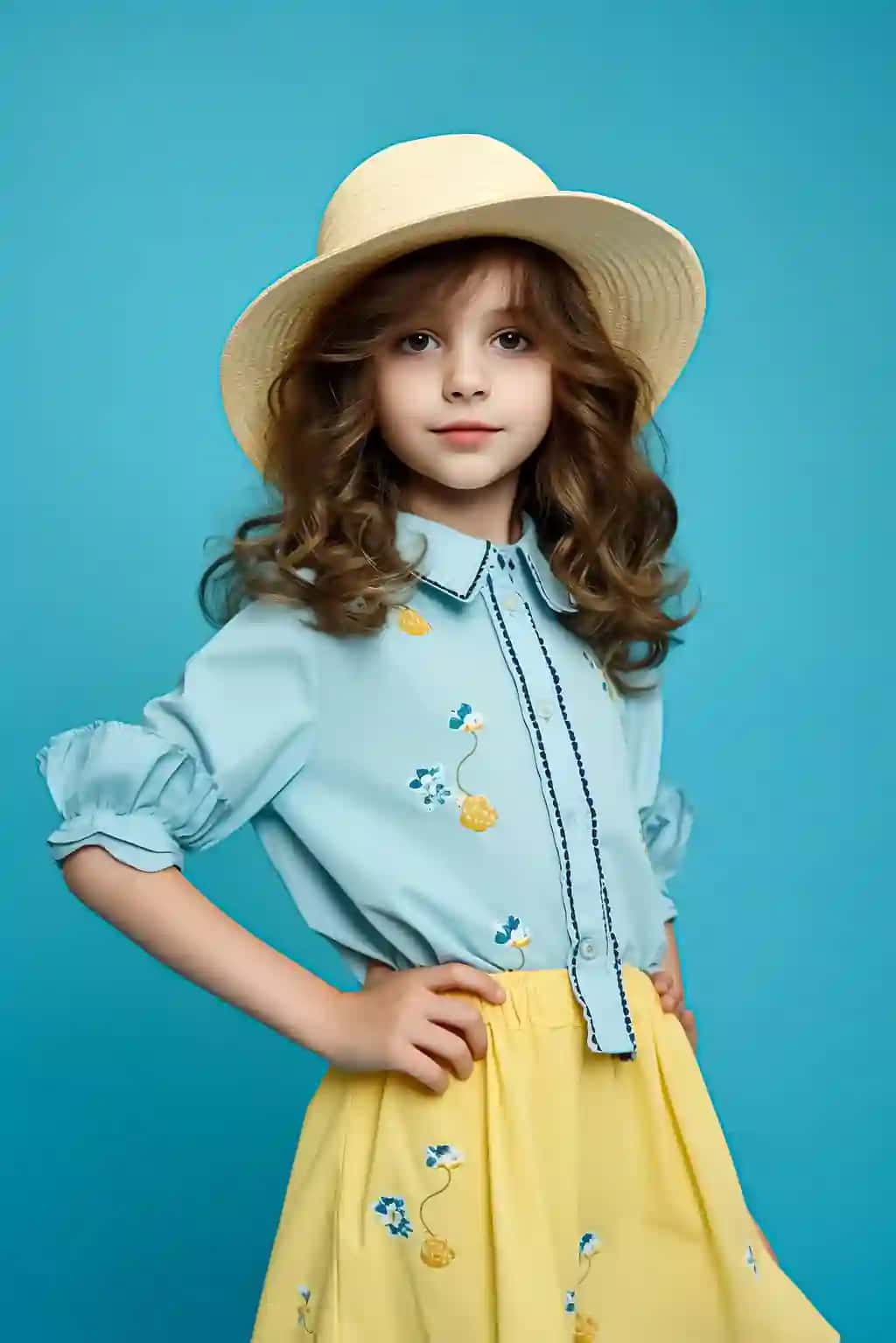 Yoqimli bolalar yozgi moda quyoshdan saqlaydigan ko'zoynaklar yozgi libos sandallari | Cute kids summer fashion sunglasses summer dress sandals
