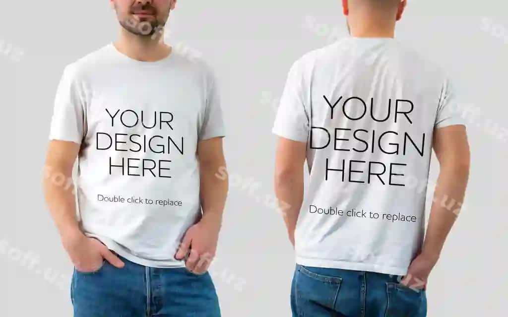 Futbolka mockup ko'rinishi 3d renderiysi | Tshirt mockup view 3d rendering