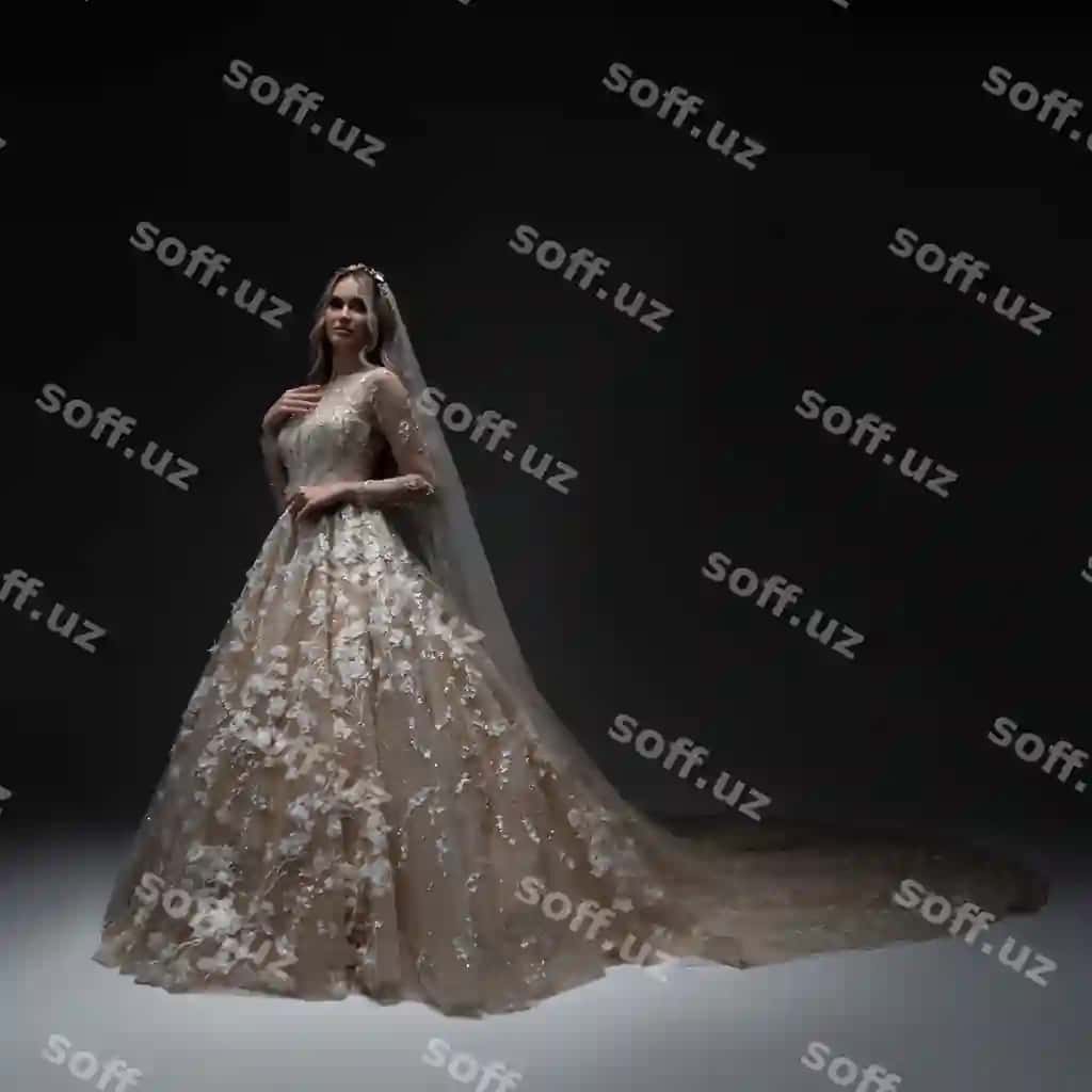 Elegant bruid turerga kiyimlari | Elegant bride wedding dress