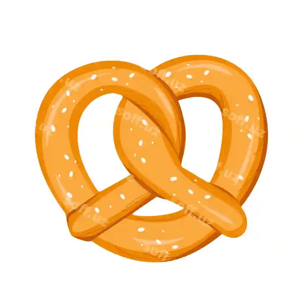 Pretzel ajraltirilgan oq fonda | Pretzel isolated white background