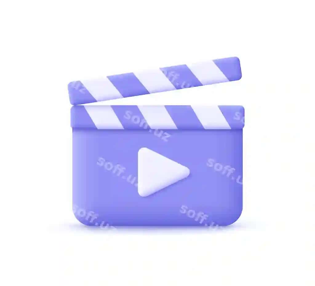 Kino sanoati kino ishlab chiqarish tugmasi bilan kino plapper taxta plyonkali shifer | Movie clapper board film slate with play button film industry filmmaking