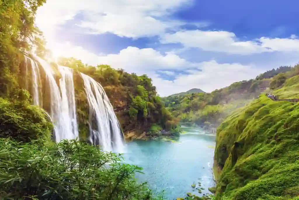Osma ko'prik sayohat tabiat manzarasi binosi | Suspension bridge travel nature scenery building