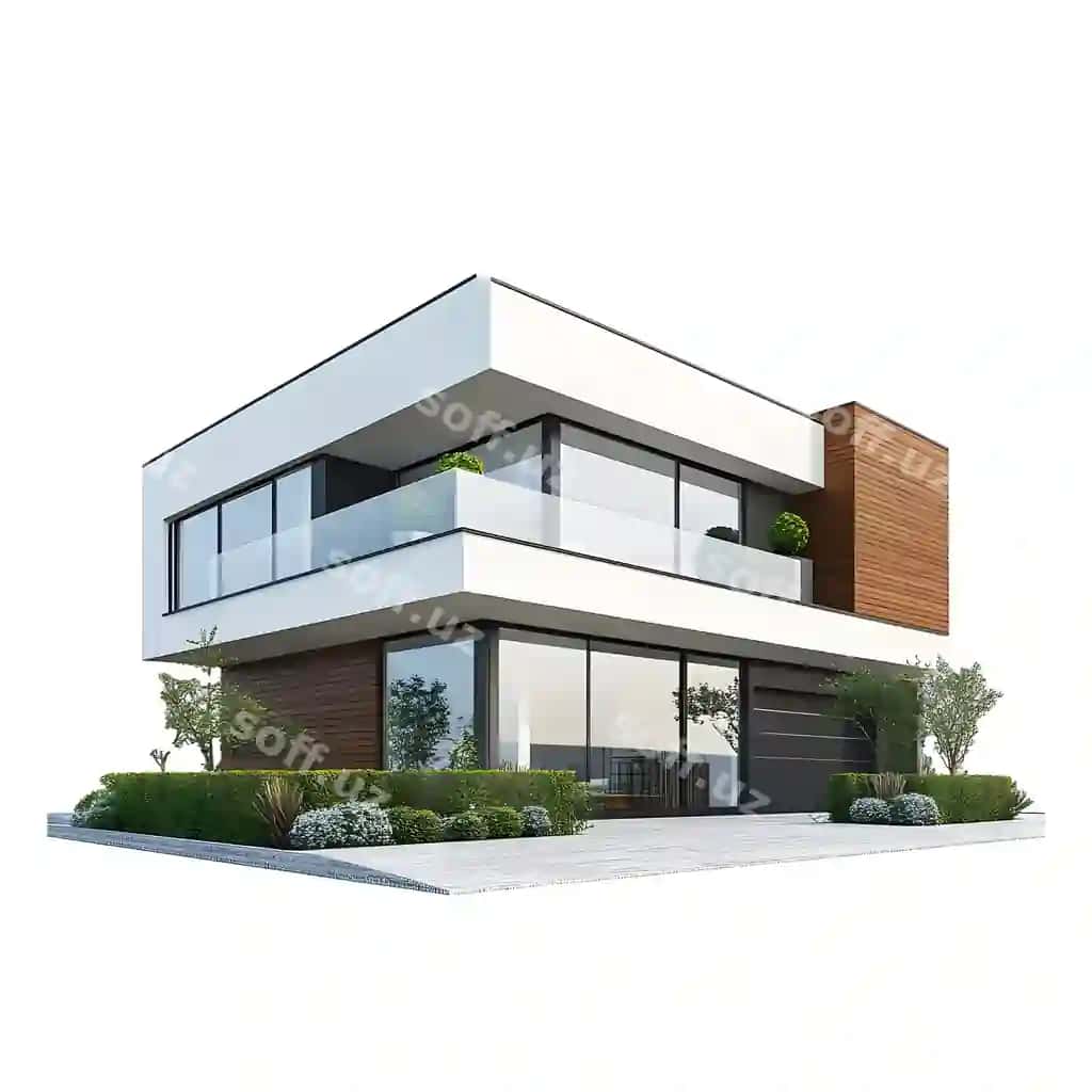 Zamonaviy ik qatli uy dizayni | Modern twostory house design