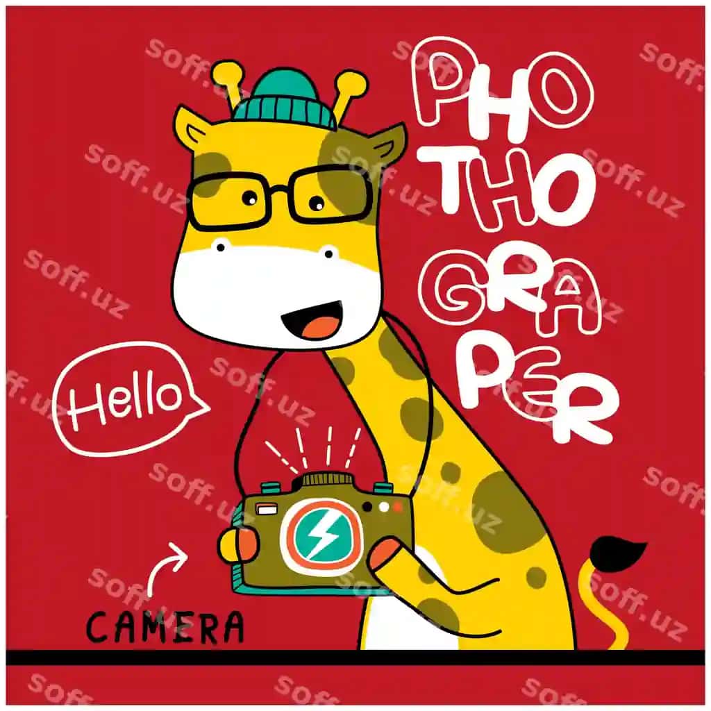Jiraf fotograf kulgili hayvon karyokati | Giraffe photographer funny animal cartoon
