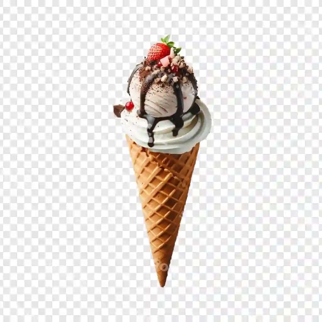 Muzqaymoq shaffof fonda ajraltirilgan | Ice cream isolated transparent background