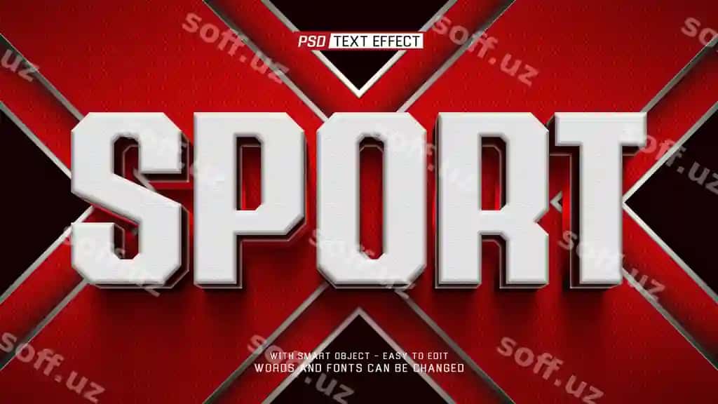 Faol 3D matn effekti | Active 3d text effect