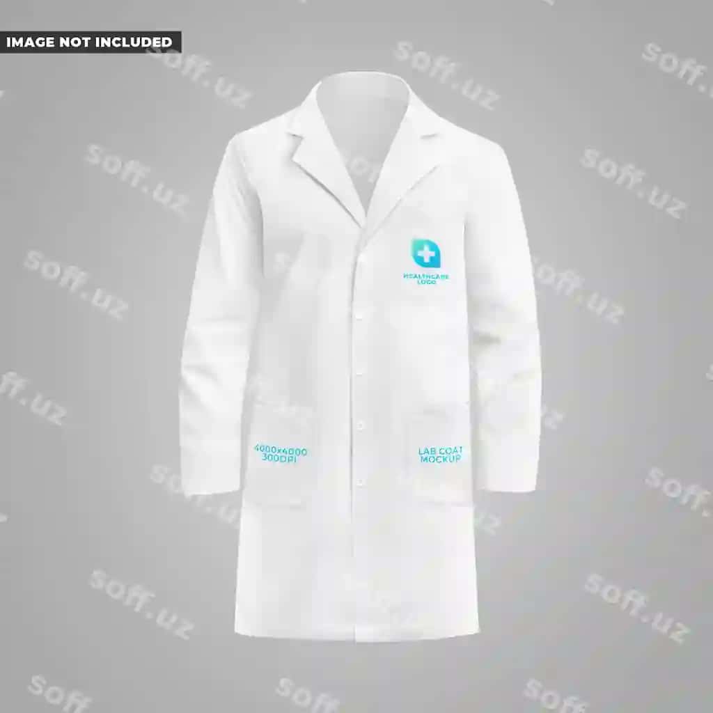 Laboratoriya kiyimining maketi | Lab coat mockup