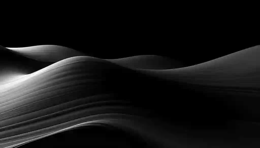 Qora fon bilan qora oq mavhum fon | Black white abstract background with black background