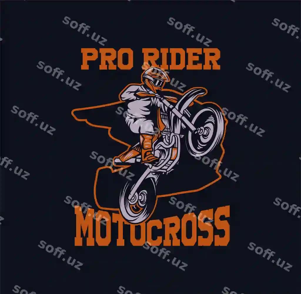 Pro rider motokross tasviri | Pro rider motocross illustration