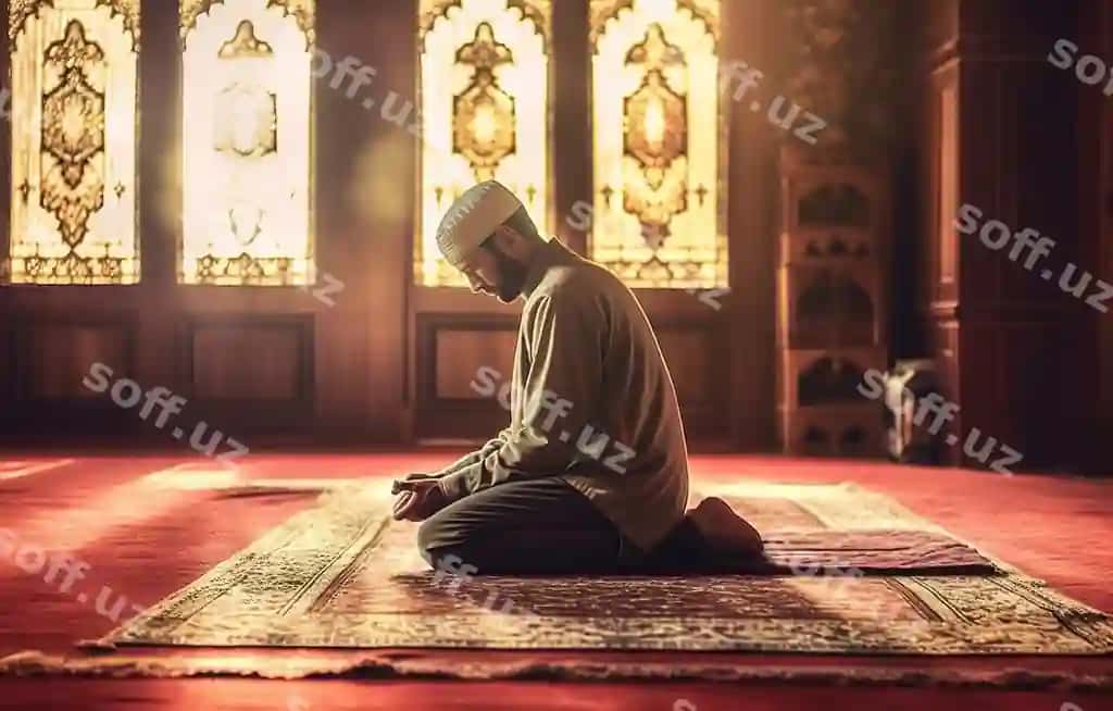 Muslim erkak namoz oqiyotgan | Muslim man praying