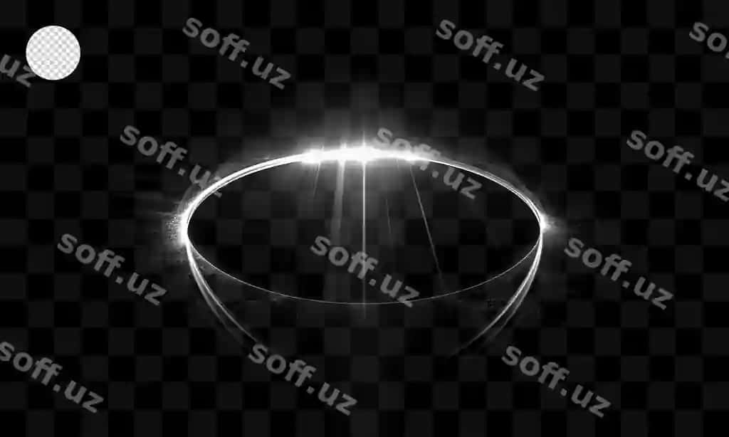 Yorqinlik effekti doira yorqinlik yarimshaffof fonda | Light effect circle light with halo transparent background