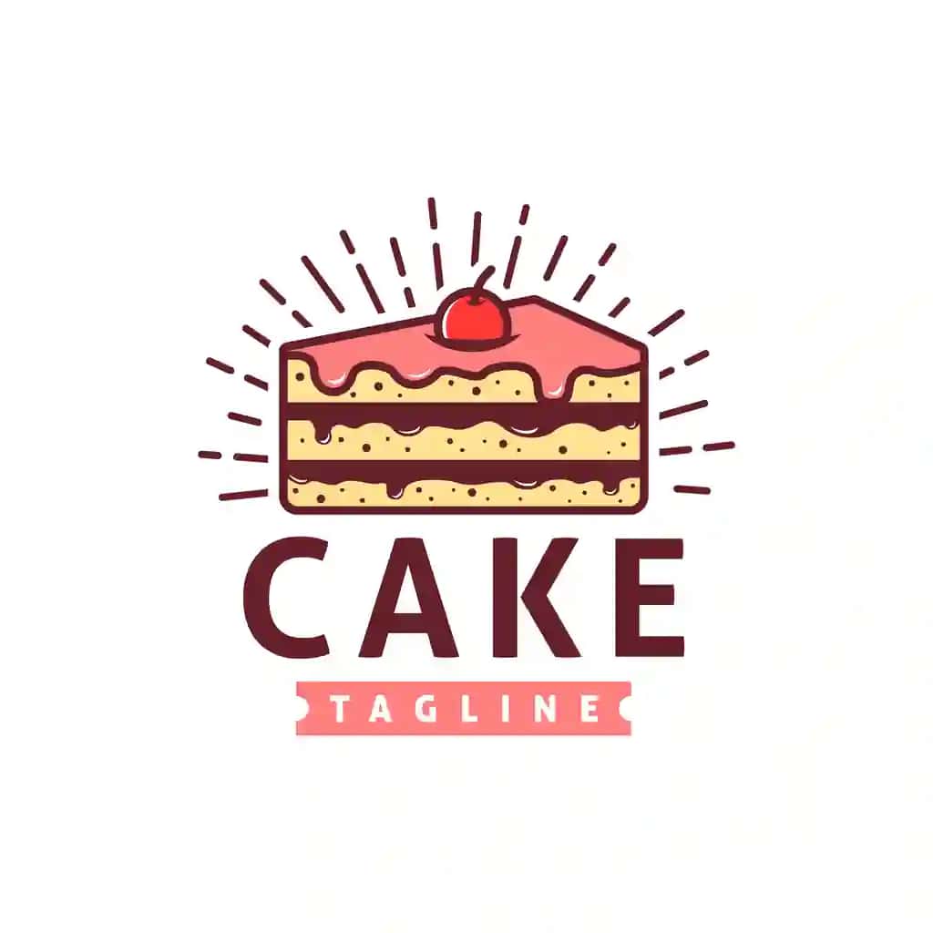 Tort logotipi shabloni | Cake logo template