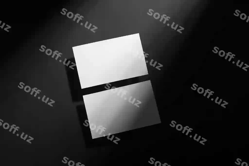 Qozondoshliklar katta soya mockup | Stationery with big shadow mockup 2