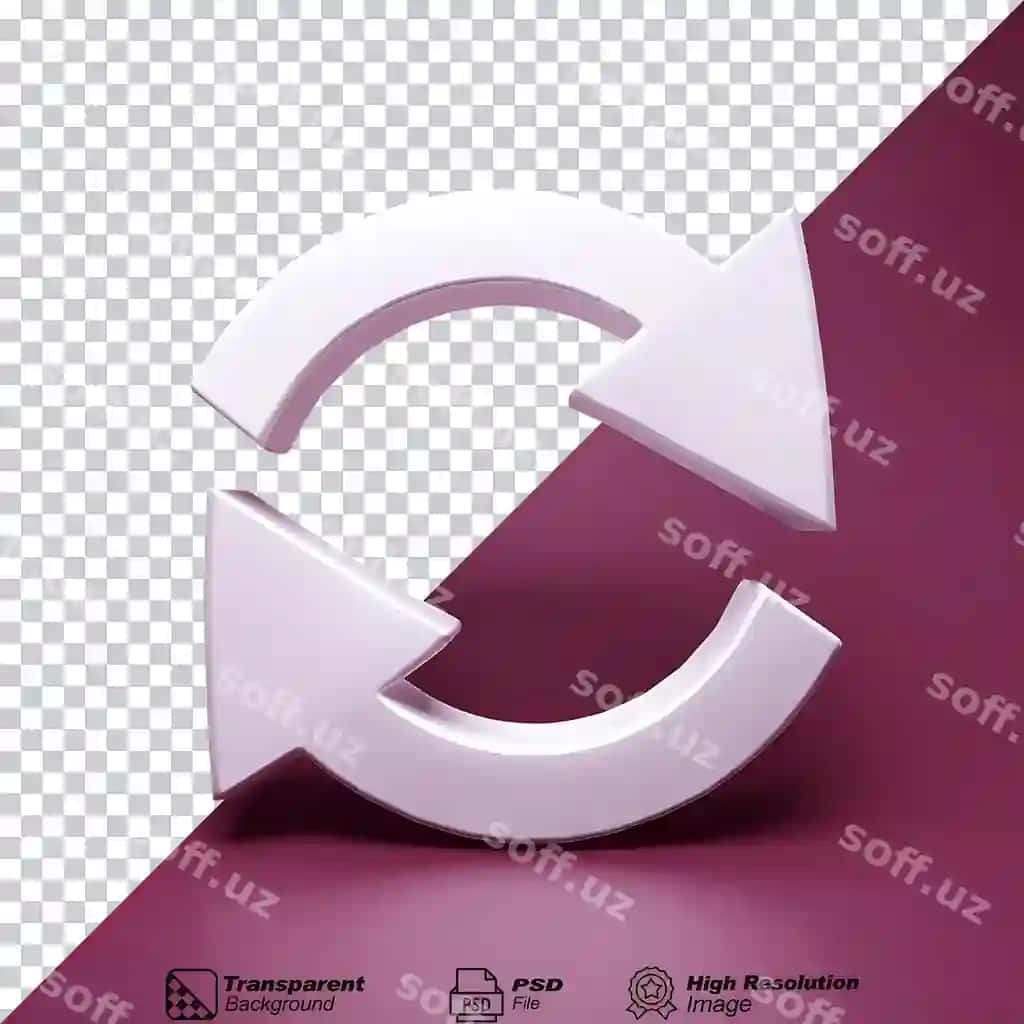 Oq rangli izolyatsiya qilingan shaffof fon belgisini sinxronlashtiring | Synchronize symbol white isolated transparent background