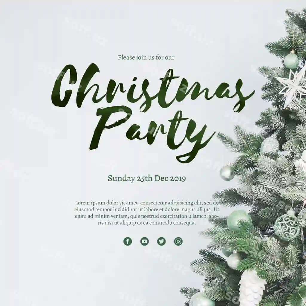 Ijodiy Rojdestvo To'pcha Qop Shabloni | Creative christmas party cover template