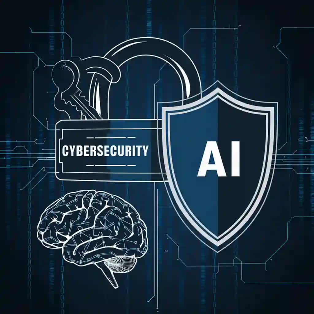 "Kibertexnologiya" deb yozilgan ko'k-qora plakat | Blue black poster that says cyber technology