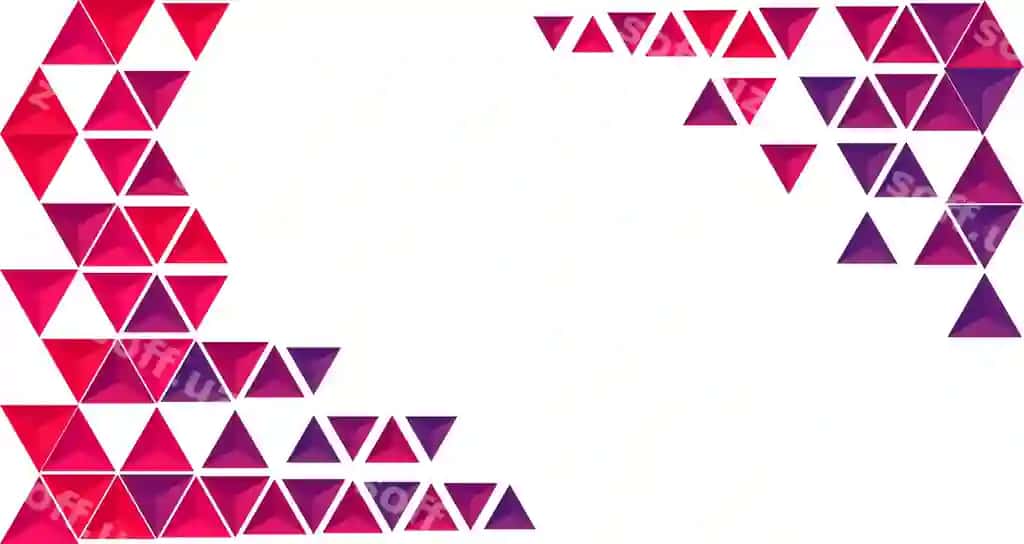 Mavhum dekorativ geometrik naqsh binafsha qizil uchburchaklar har xil | Abstract decorative geometric pattern purple red triangles different