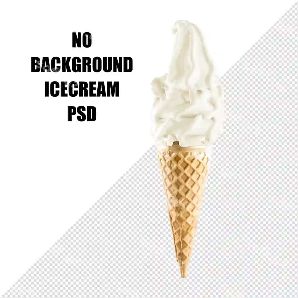 Rangli mroq ajraltirilgan yoz orqa fon yo'q PSD | Colorfull ice cream isolated summer no background psd