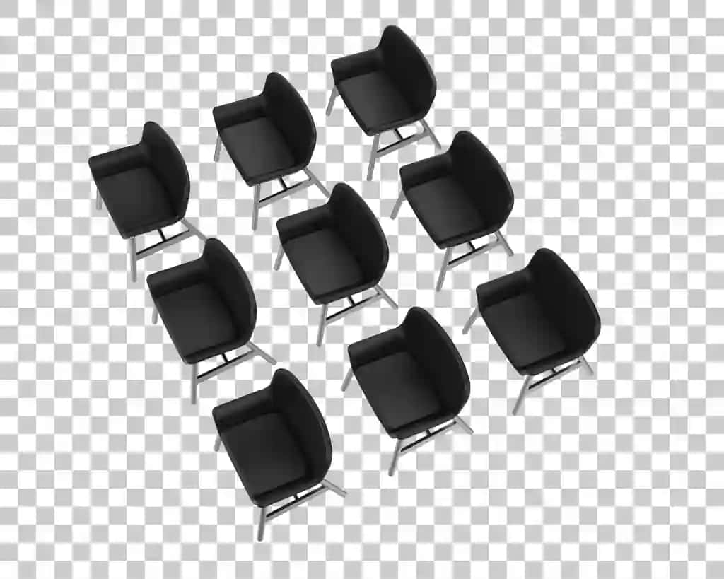 Kreslo izolyatsiyalangan shaffof fon 3D renderlash illyustratsiyasi | Armchair isolated transparent background 3d rendering illustration