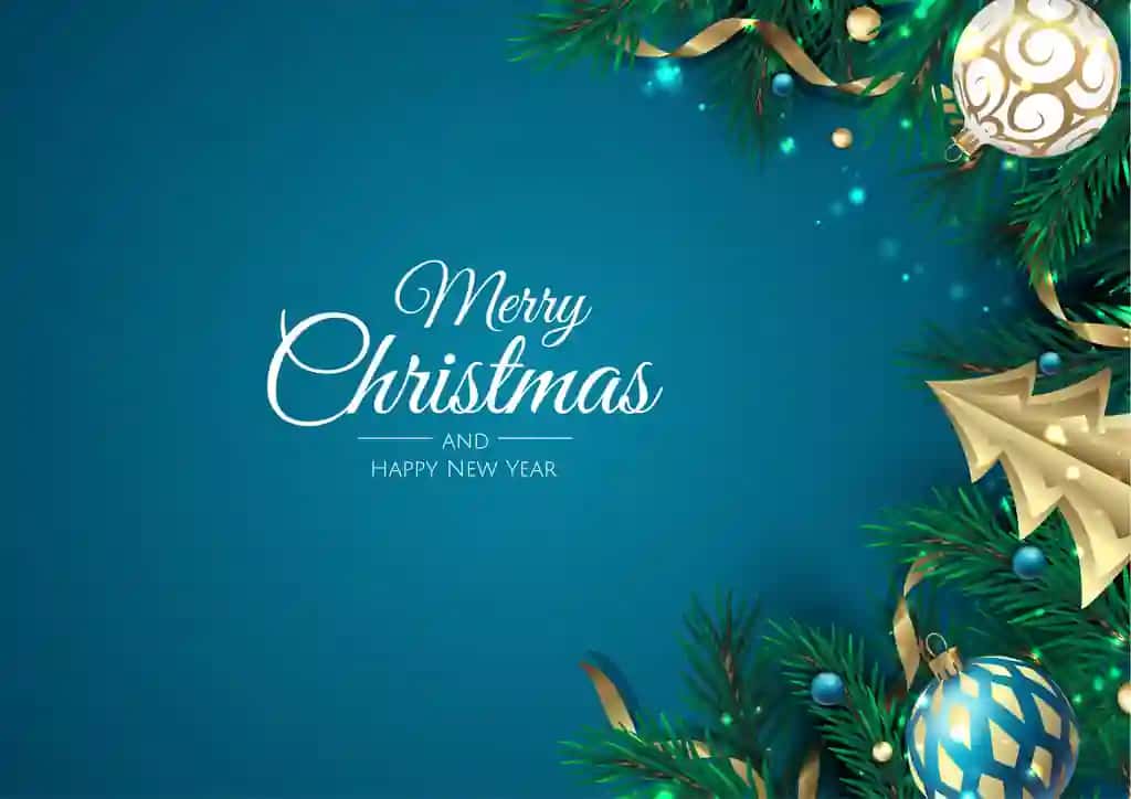 Rojdestvo daraxti qor parchalari bilan yangi yil muborak Rojdestvo foni | Merry christmas happy new year xmas background with xmas tree snowflakes