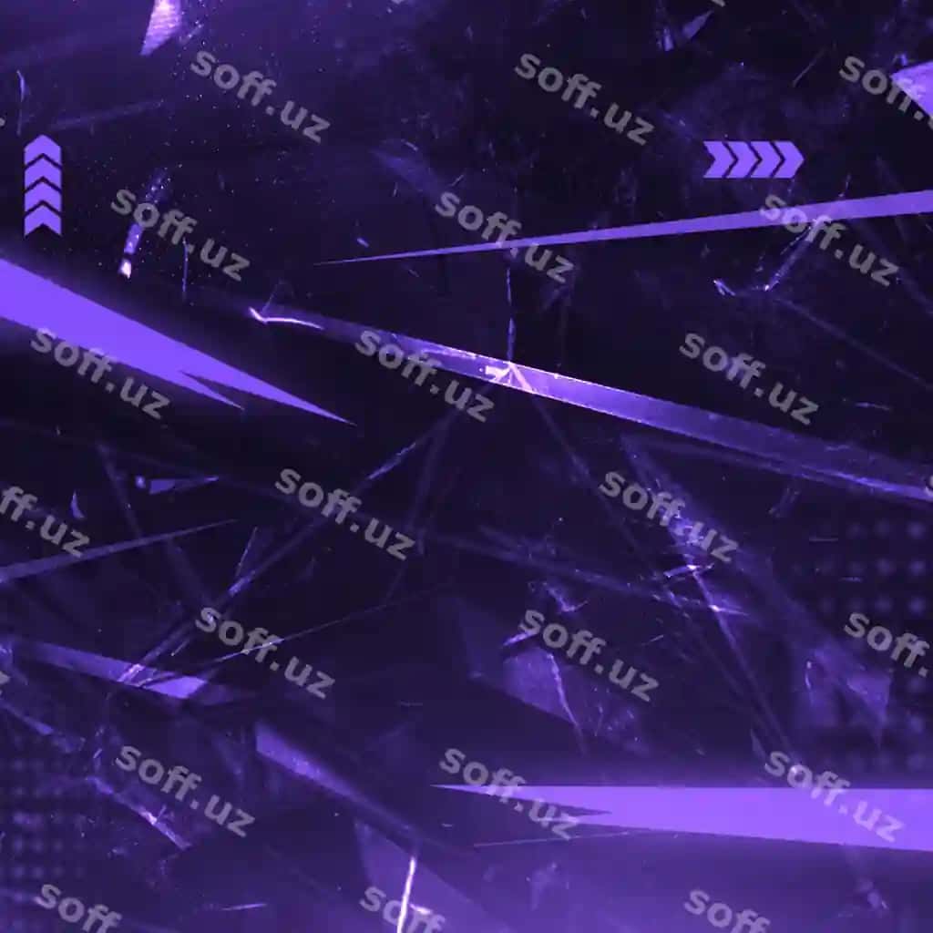 Binafsha ranglar bilan mavhum geometrik kiberpunk dizayni | Abstract geometric cyberpunk design with purple hues