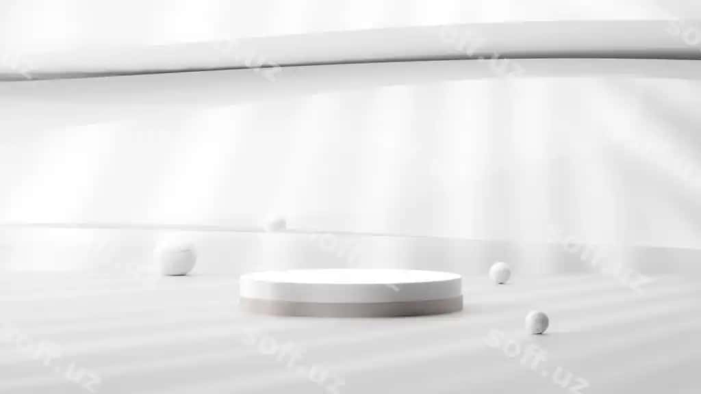 Podium paket qadoqlovchi kosmetika soya devor mahsulot ko'rsatish oq beton bilan te | Podium packaging presentation cosmetic shadow wall product display with white concrete te