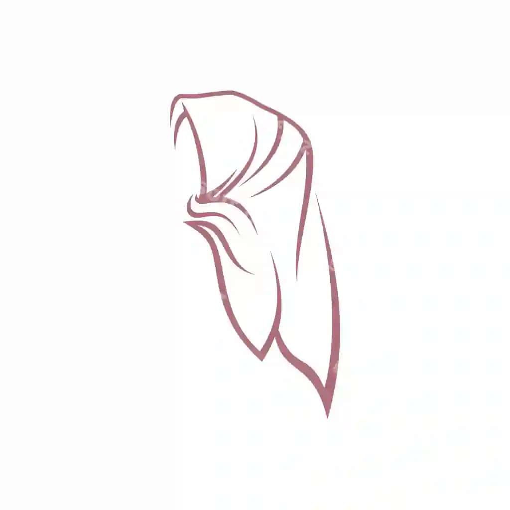 Go'zalik hijob logotip dizayni vektor muslima moda logotip shablon | Beauty hijab logo design vector muslimah fashion logo template