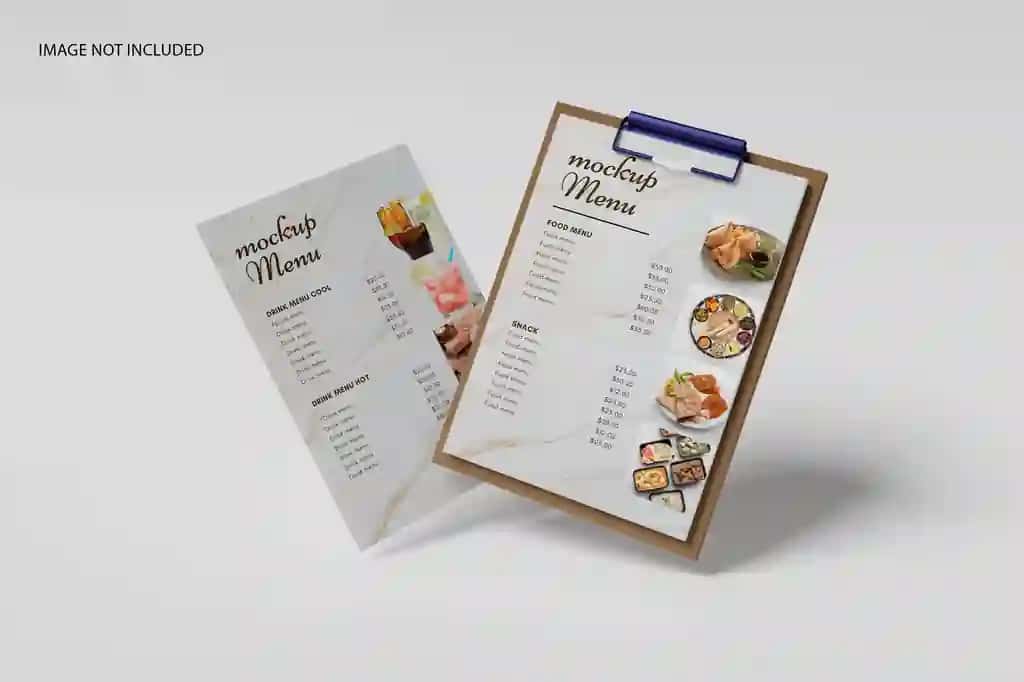 Menyu maketi | Menu mockup