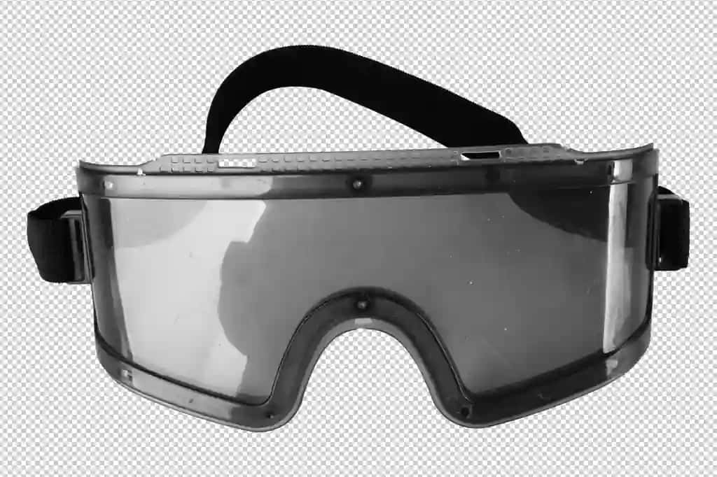 Oq fonda izolyatsiya qilingan ko'zoynaklar politsiya ko'zoynaklari | Glasses isolated white background police goggles
