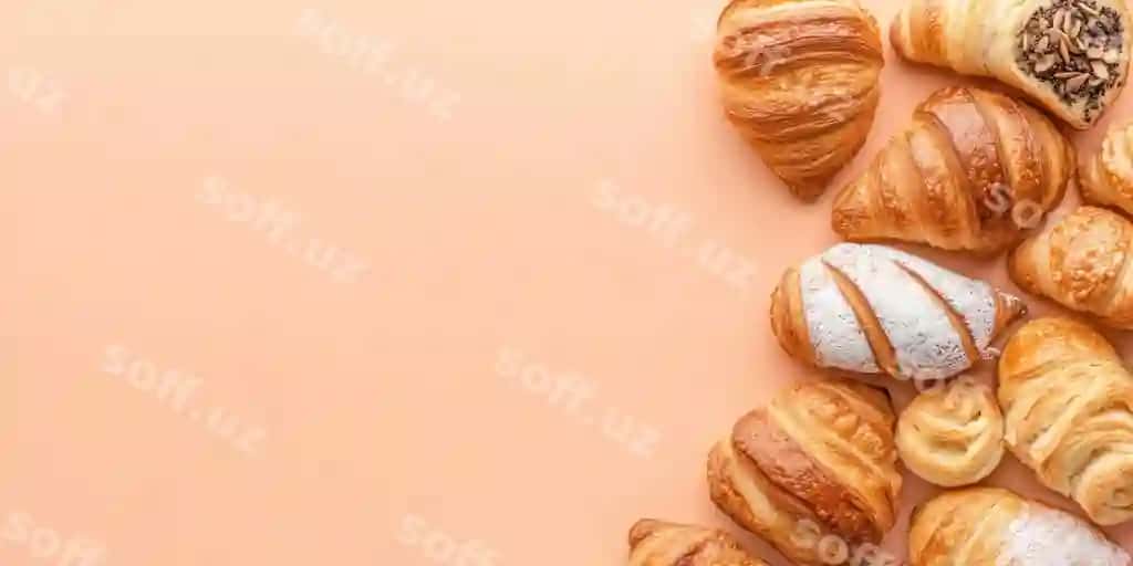 Turli xil kruvasanlar | Assorted croissants