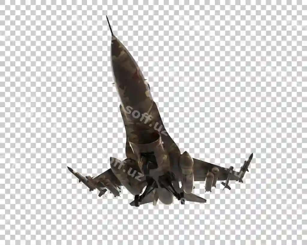 Jangchi samolyot ajraltirilgan orqa fonda uch o'lchovli render illustratsiyasi | Fighter jet isolated background 3d rendering illustration