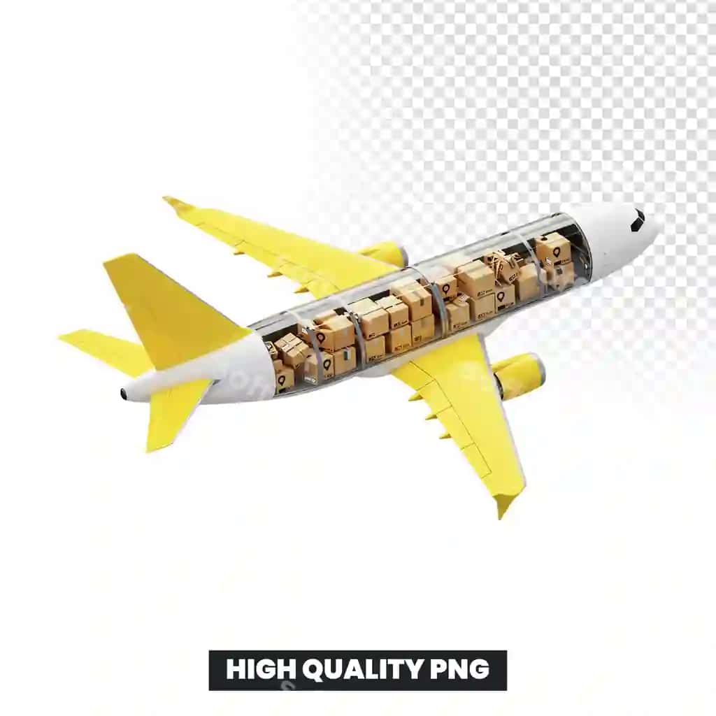 Paketlar bilan yuklangan yuk samolyoti yetkazib berishga tayyor | Cargo plane loaded with packages ready delivery