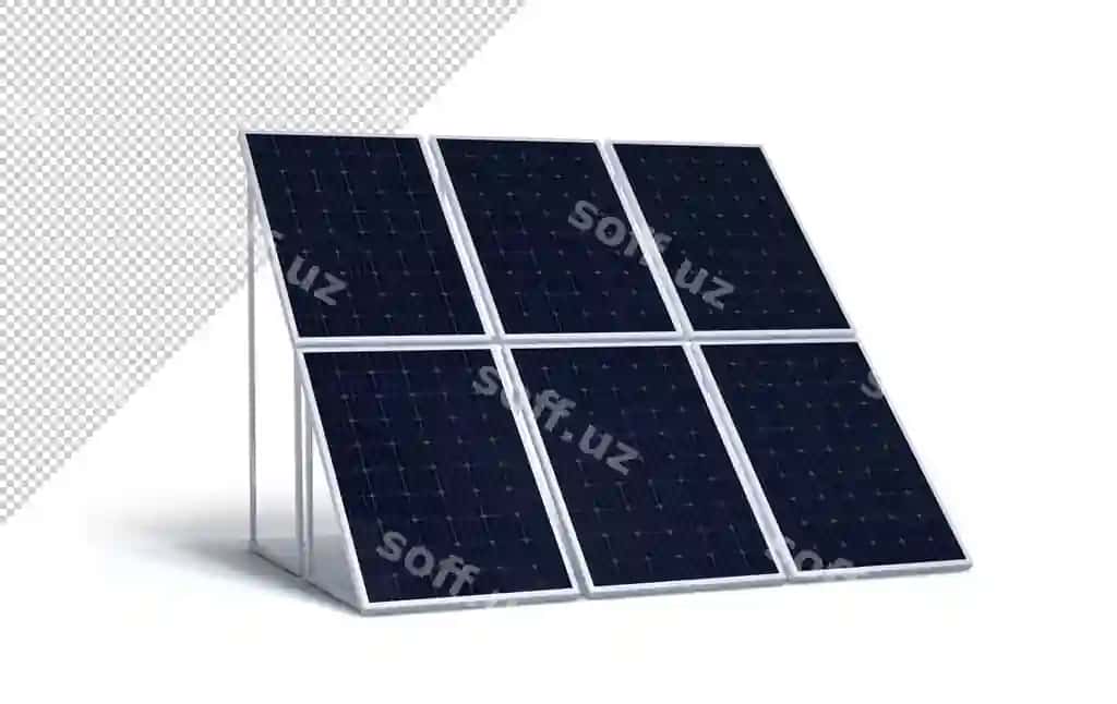 Konstruktsiya Quyosh panelalari Namunasi | Structure solar panels mockup