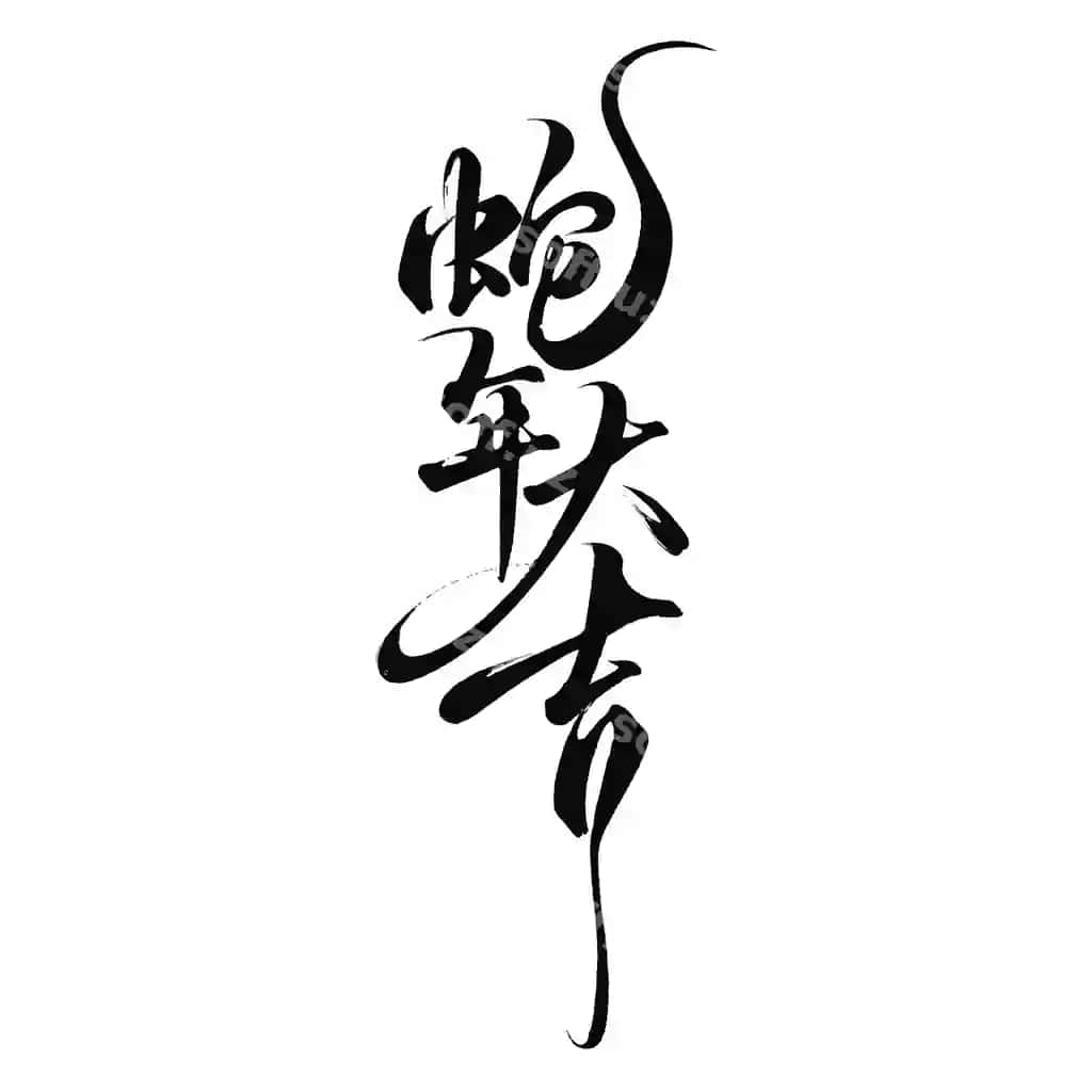Naqshinkor ilon qahramoni ilon yili uchun yangi yil 2025 shrifti barakasi | Elegant snake character year snake new year 2025 font blessing