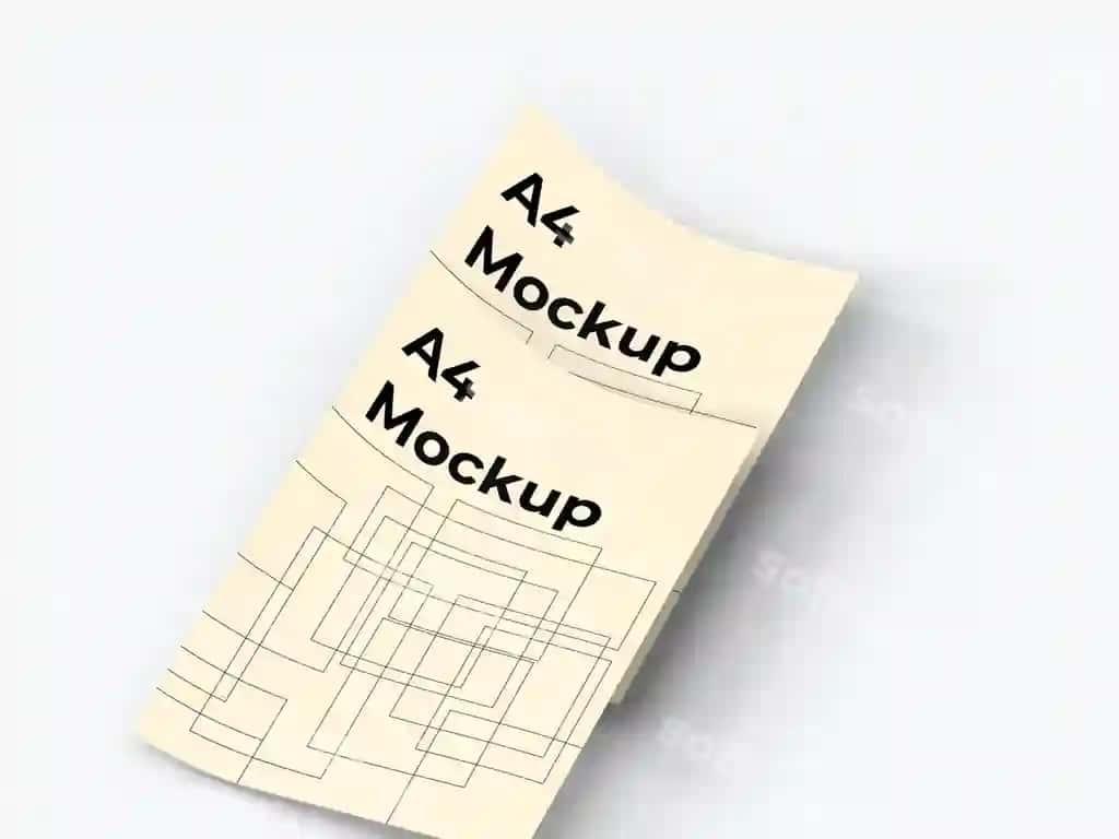 Ko'p maqsadli A4 varaq namunasi | Multipurpose a4 papers mockup