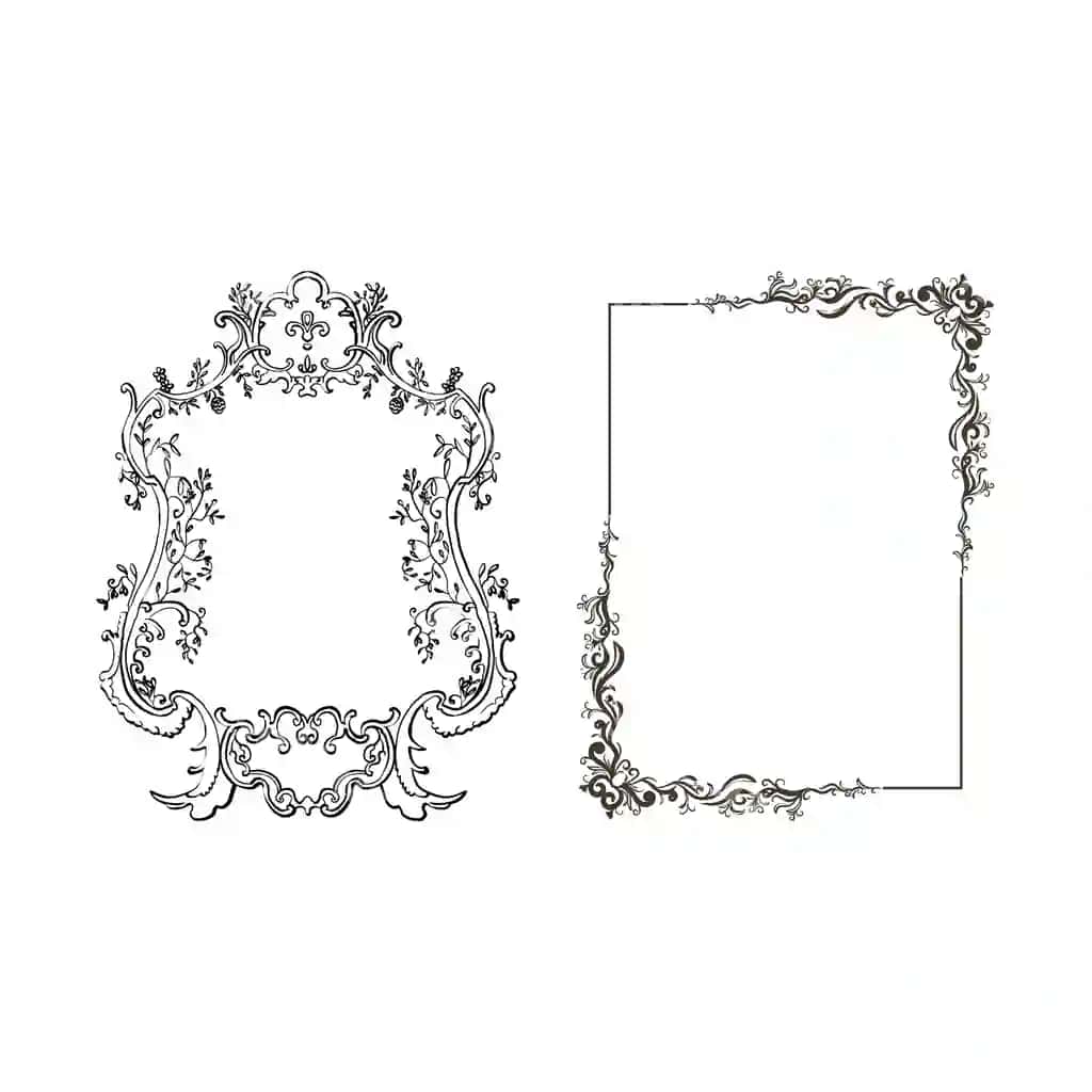 Naqshinkor retro ramkalar, oqlangan vintage to'plam chegaralari to'plami | Ornate retro frames elegant vintage set borders collection