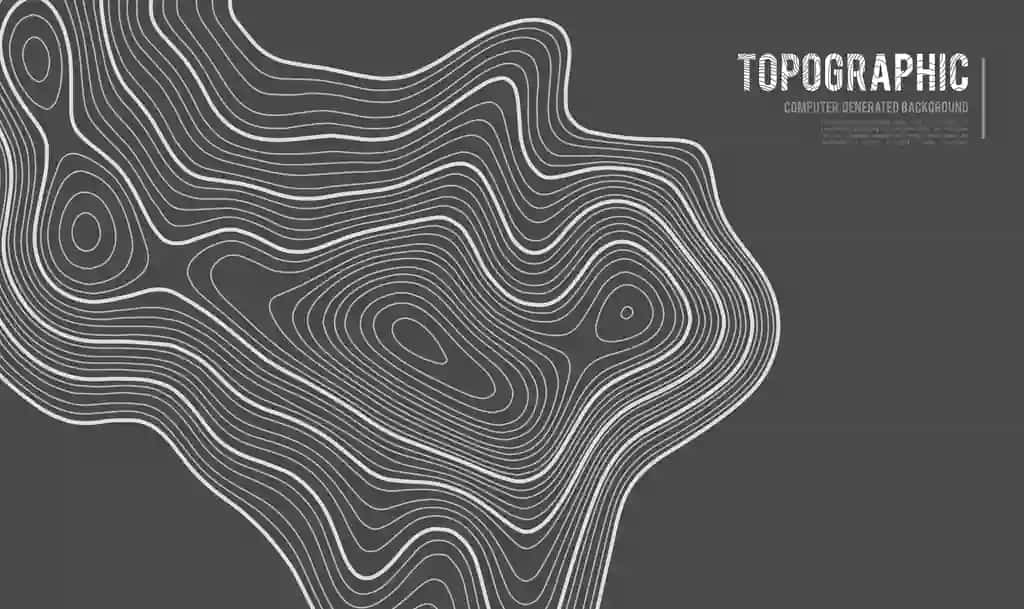 Kulrang konturlar vektor topografiyasi geografik tog 'topografiyasi vektori | Grey contours vector topography geographic mountain topography vector