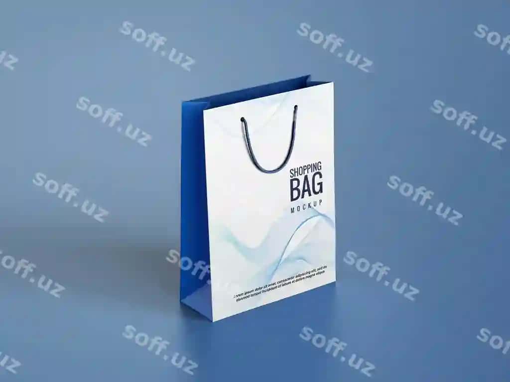 Xaridlar bags namuna dizayni | Shopping bags mockup design