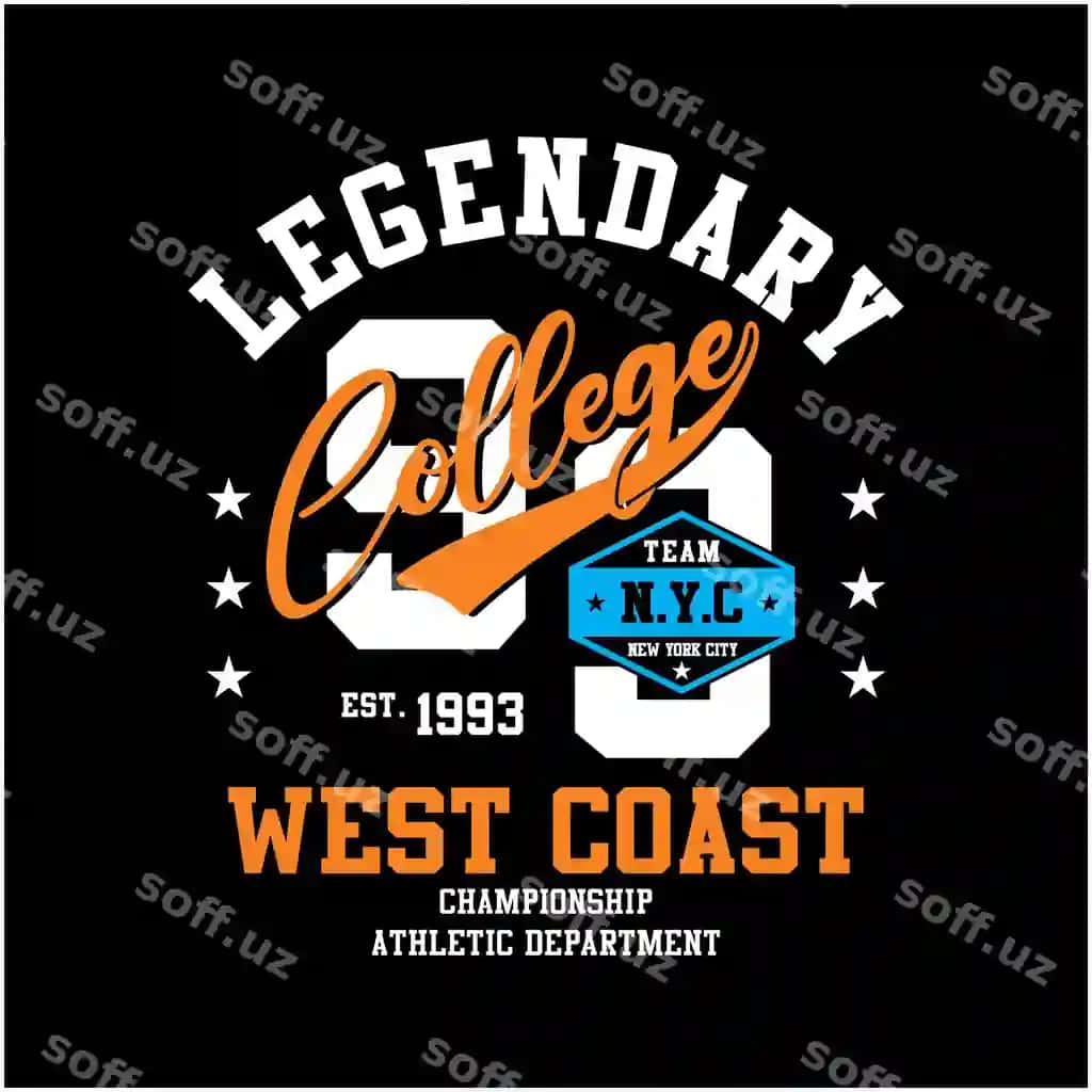 Ehtimli kollej posteri o'ngda qora fonda | Poster legendary college which is front black background