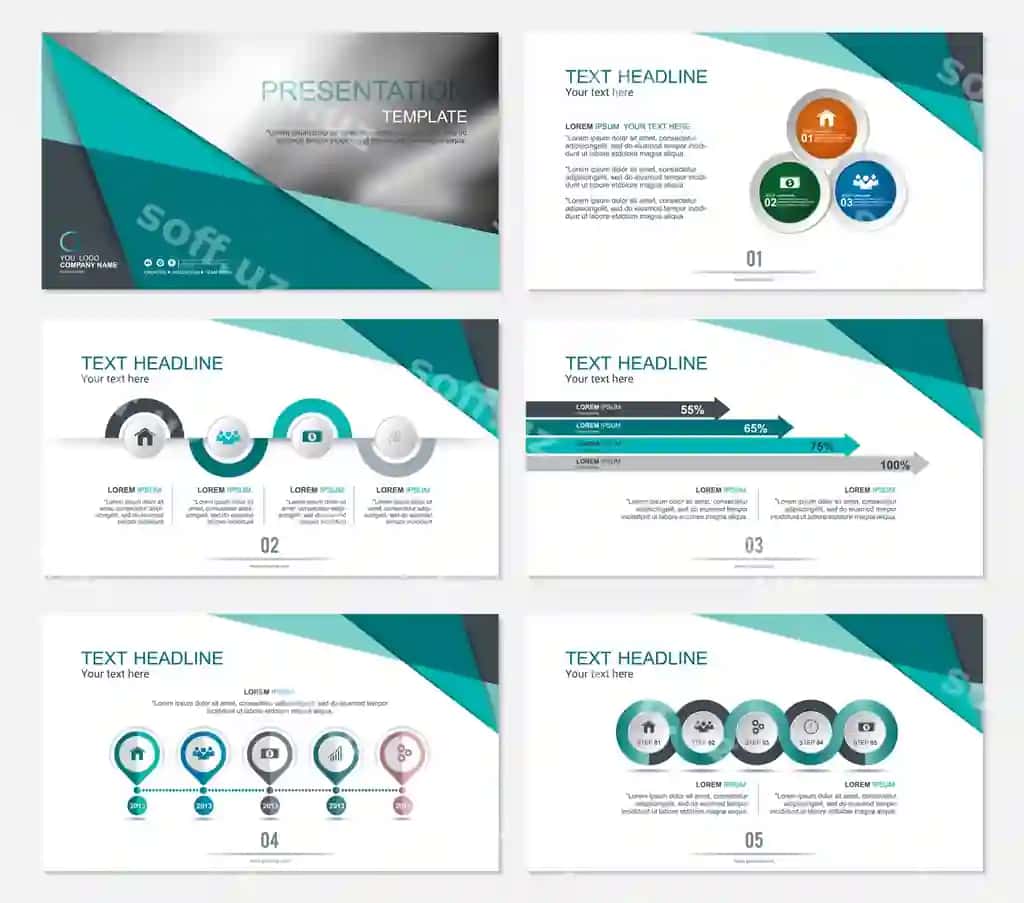 Shablon taqdimot slidlari foni dizayni | Template presentation slides background design