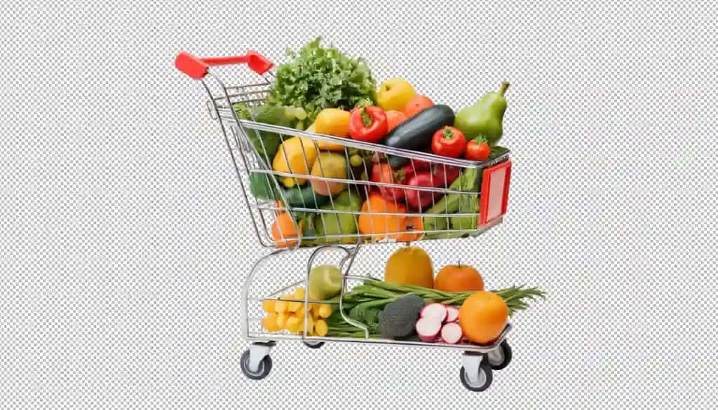 Savatga to'la meva sabzavotlar, oilaviy kechki ovqatlar | Shopping cart full fruits vegetables family dinners