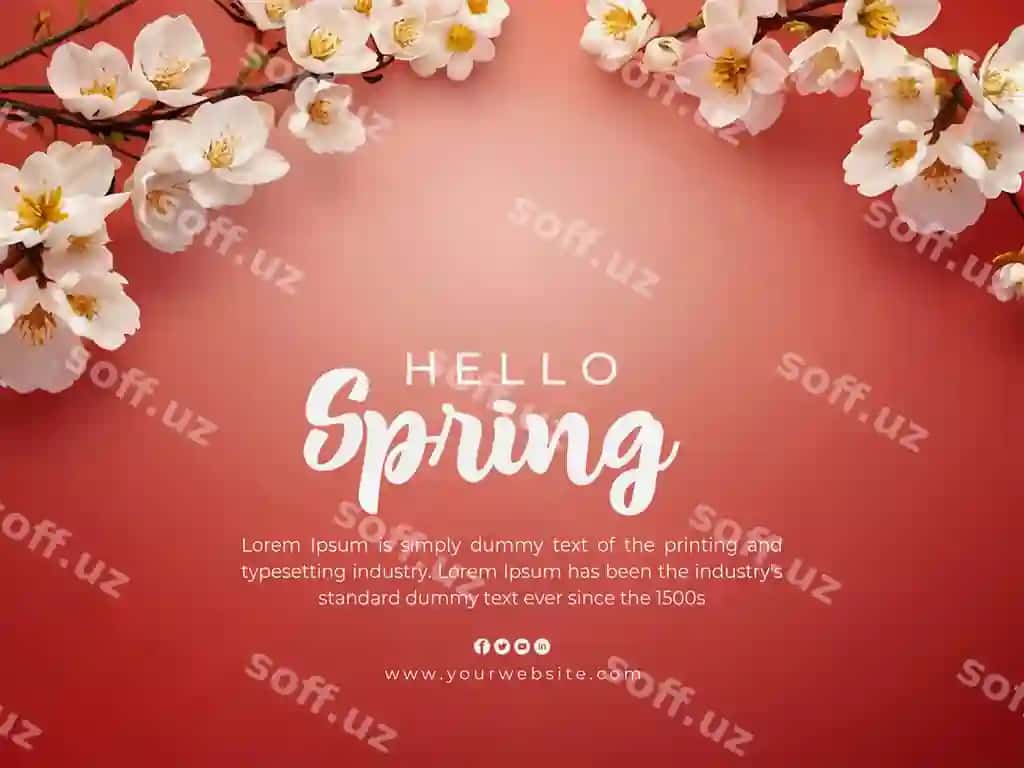 Salom, bahor foni | Hello spring background