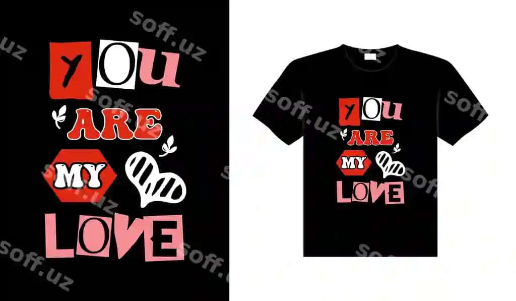 Valentine tipografiyasi chiroyli turmova yozuvlari futbolka dizayni | Valentine typography cute wedding lettering t shirt design