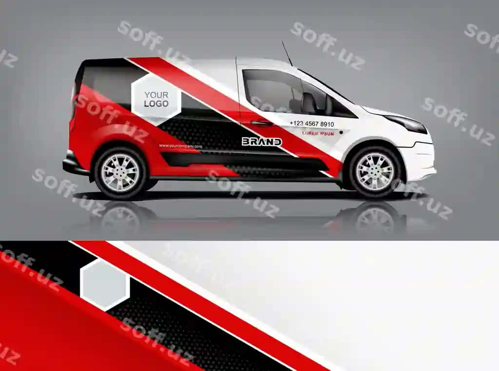 Van oʻrami dizayni oʻrami stiker dekal dizayn kompaniyasi vektor formati | Van wrap design wrap sticker decal design company vector format