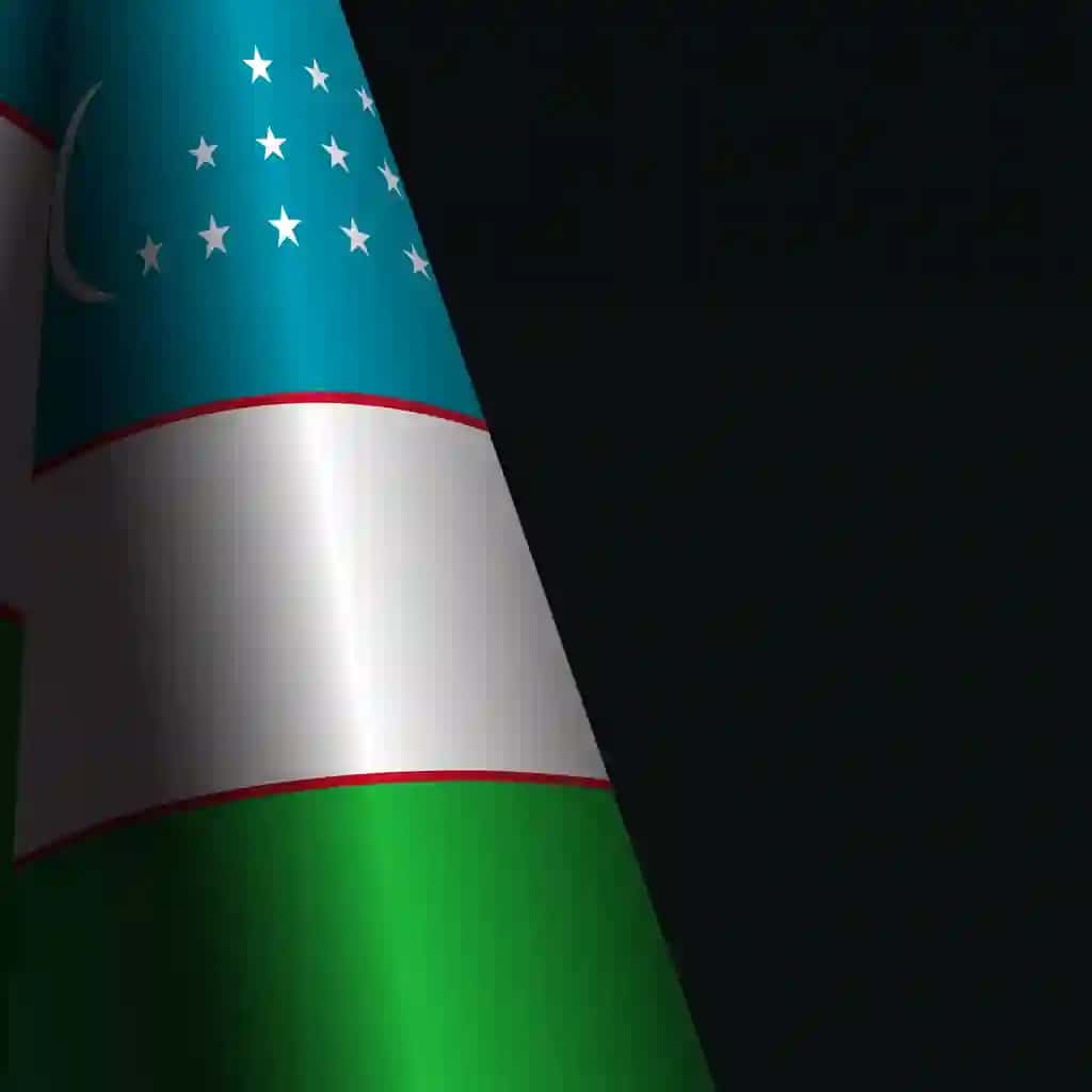 Vektorli fon O'zbekiston Respublikasi davlat bayrog'i | Vector background national flag republic uzbekistan