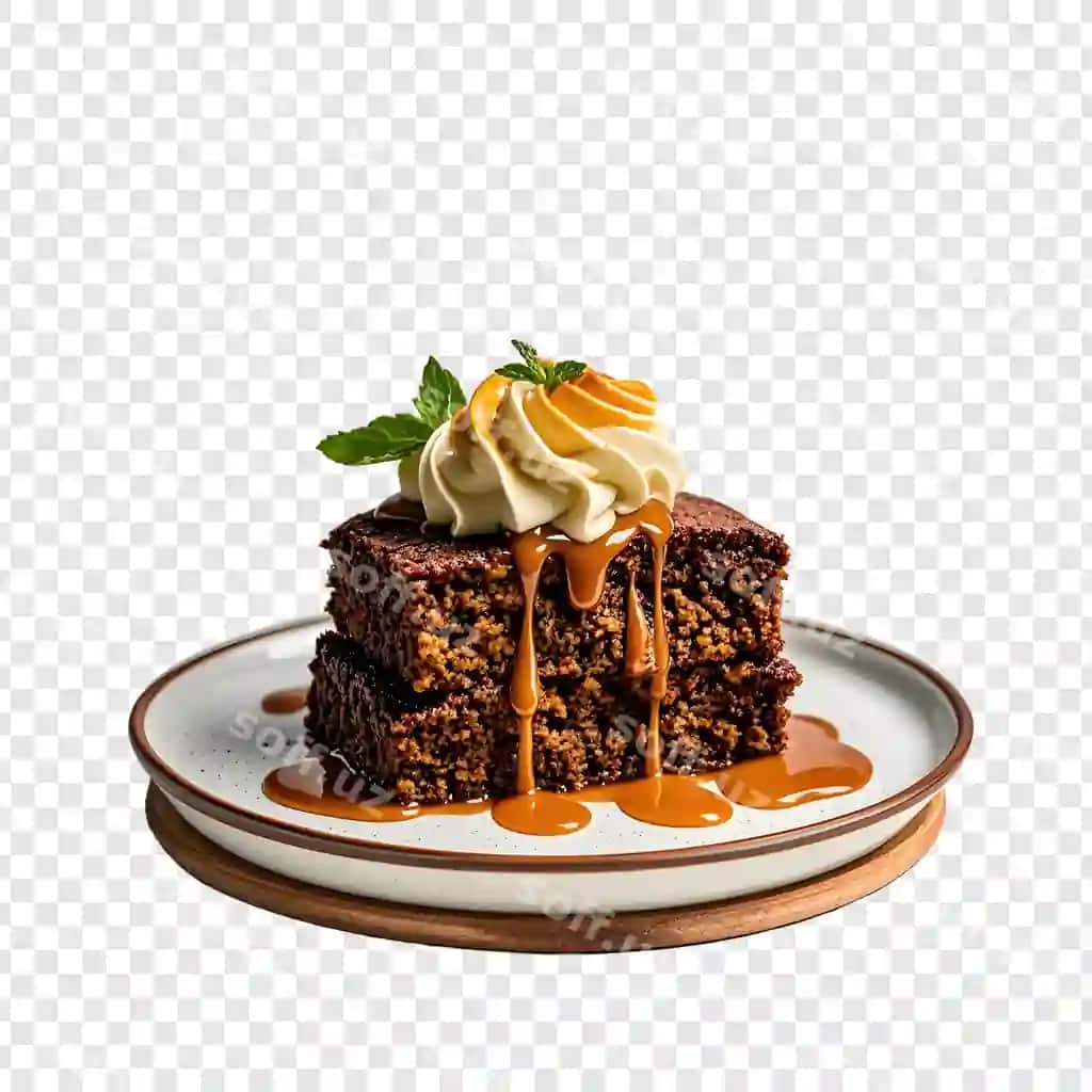 Yopishqoq kofe izolyatsiyalangan shaffof fon | Sticky toffee isolated transparent background