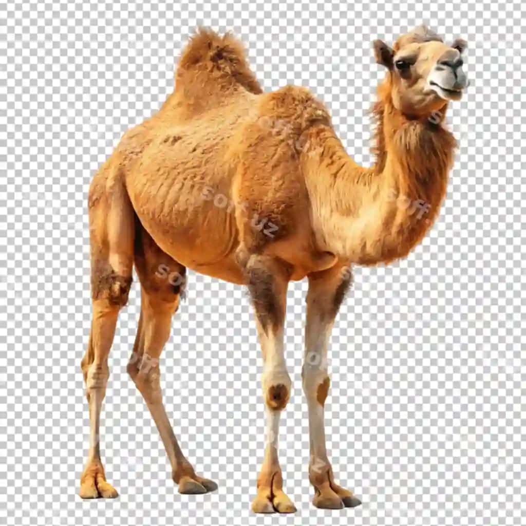 Atirmo ajraltirilgan shaffof fonda png fayl | Camel isolated transparent background png file