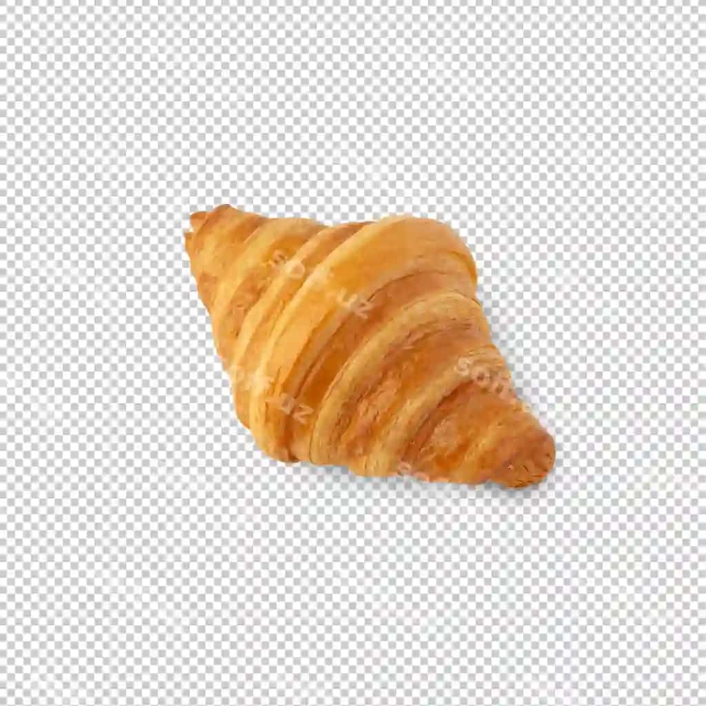 Kruasnon kesilgan PSD fayl | Croissant cutout psd file