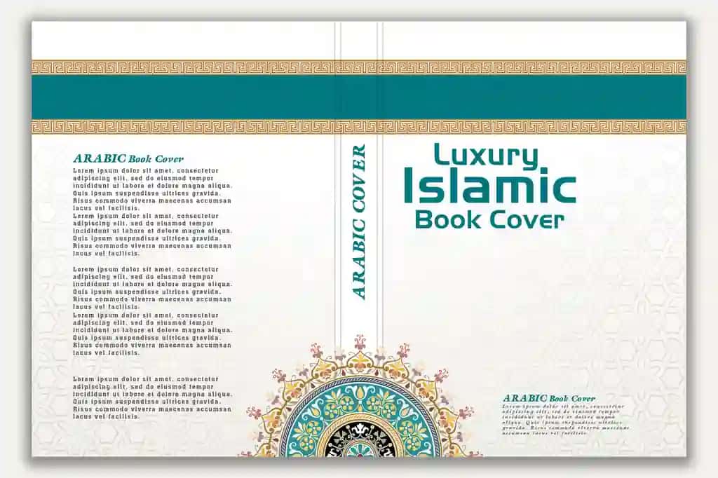 Islom arabcha qopqoq dizayn shabloni | Islamic arabic cover design template