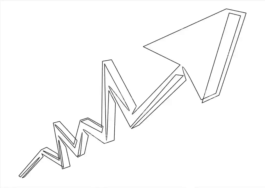 O'q ikon chizilgan vektor, bitta chiziq o'q ikon vektori | Arrow icon line continuous drawing vector one line arrow icon vector